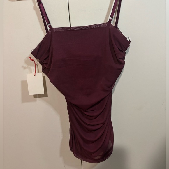 Open Edit Purple Ruched Cami Top - Picture 3 of 6